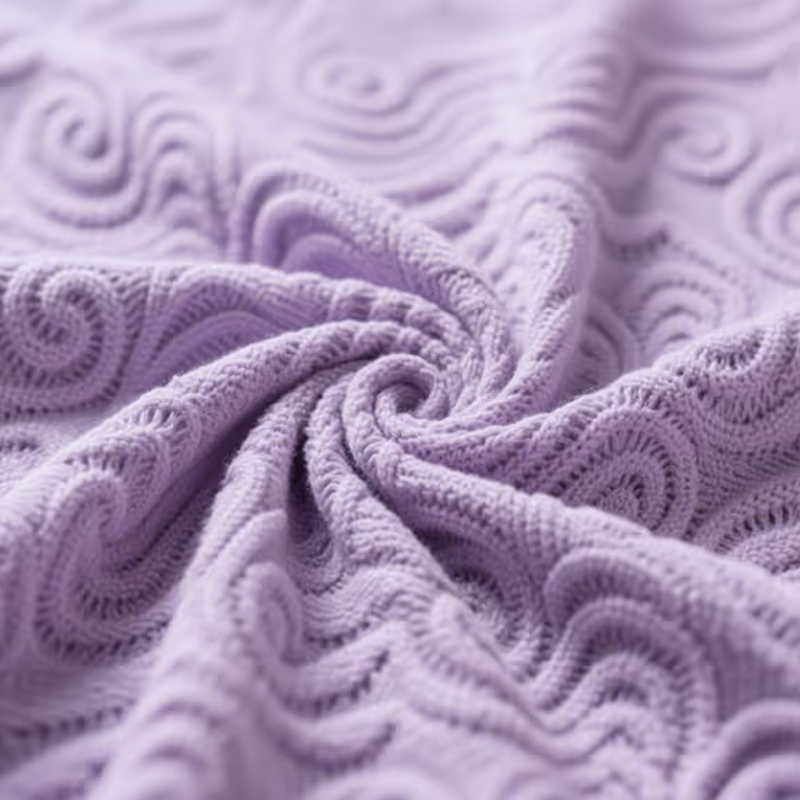 Pusta, wypukła tkanina żakardowa transferowa