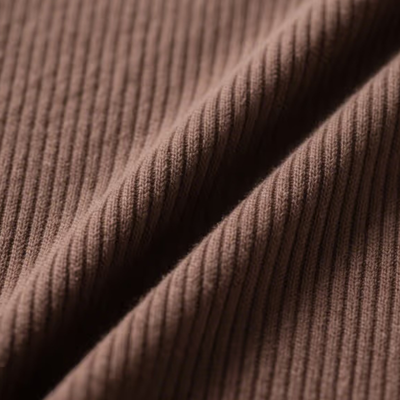 1*1 Prążkowany aksamitny materiał