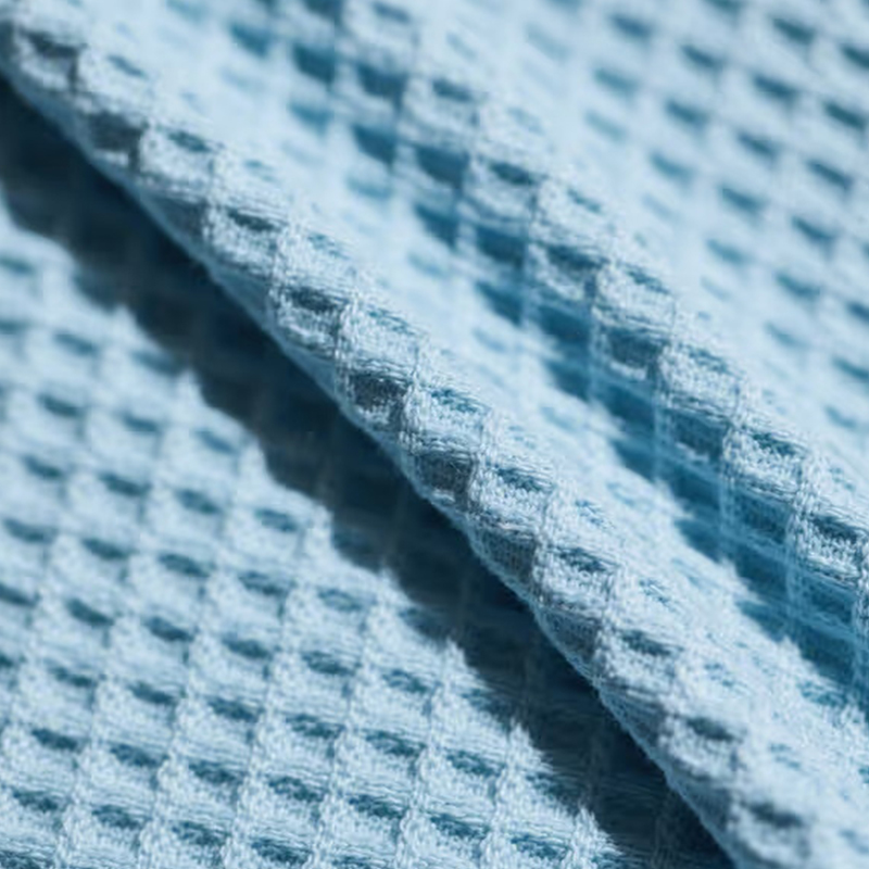 Komfortowe tkaniny z dzianiny waflowej